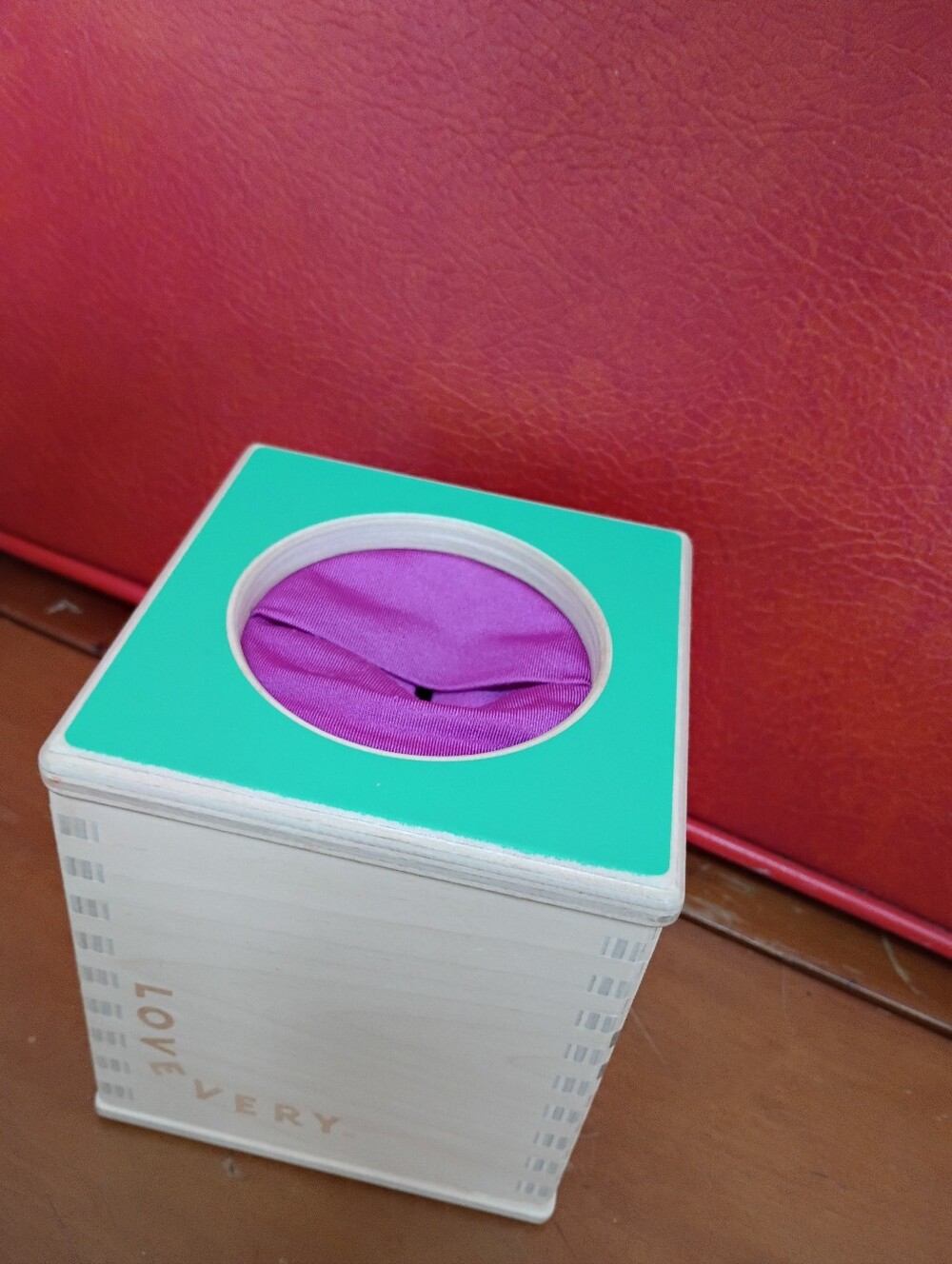 Lovevery Magic Wooden Tissue Box Montessori Baby Toy